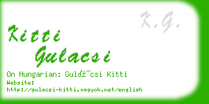 kitti gulacsi business card